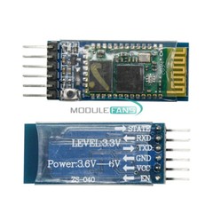 2PCS HC-05 6 Pin Wireless Bluetooth RF Transceiver Module Series 3.3v