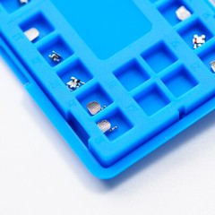 EASYINSMILE Dental Orthodontic Brackets Mini Metal Braces Roth/MBT 022 hook 345