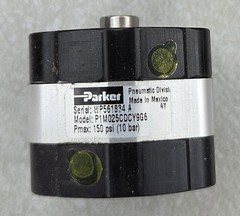 Parker P1M025CDCY9G6 25.0 Pneumatic Cyl, 1″ piston, 3/16″ travel, 10-32 port