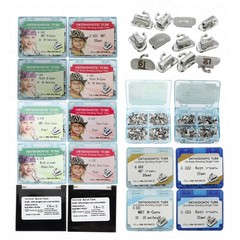 Dental Orthodontic Buccal Tubes 1st 2nd Molar Roth MBT 022 018 Monoblock Non-Con
