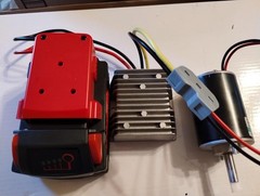 18V to 12V Step-Down Converter for Milwaukee M18 Battery, 240W DC 12V Regulator