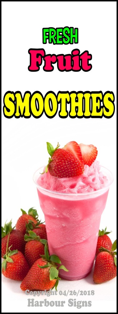 Smoothies DECAL (Choose Your Size) Concession Food Truck Vinyl Sign Sticker
