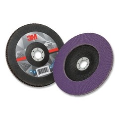 Coated Flap Disc 769F, 4-1/2 in dia, 40+ Grit, 7/8 in Arbor, 13300 RPM, T29 3M™