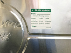 Removable General Allergen Warning Labels | 2 x 2″ Inch Square | 500 Pack