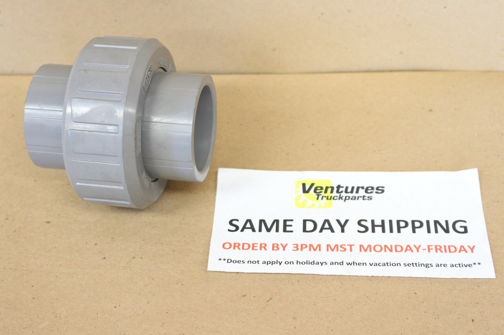 Eslon Sch 80 CPVC 1 1/2 Inch Union Socket Connect ASTM F437/F439 N.O.S