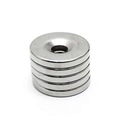 N35 Countersunk Ring Round Disc Strong Magnet Rare Earth Neodymium with 5mm Hole