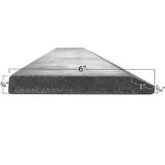 Titan Attachments Cutting Edge 66″ Bucket Hardened Carbon Steel Unpainted