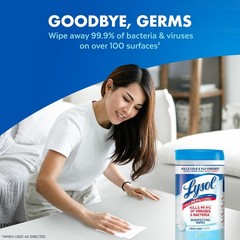 Lysol Disinfecting Wipes 4 Pack | Multi-Surface All-Purpose Cleaner 320 Count