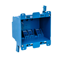 5-Pack 2-Gang Old Work Electrical Box 25 Cu In w/Swing Clamps & Ears Plastic
