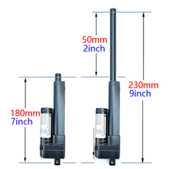 800N 12V Linear Actuator Motor Fast Speed 20mm/s Stroke 2″~40″ 176lbs Waterproof