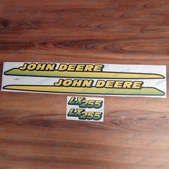 John Deere LX255 Stripes Lower Hood Laminated Decals Stickers Set M126050 Set
