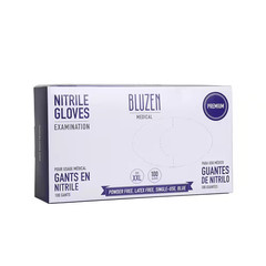 Bluzen 2XL Nitrile 5.5 Mil Examination Medical Gloves in Blue, (1000 per Case)