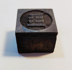 Vintage Letterpress Printing Blocks Lot Advertising Stamp Graphic Cut Art Copper