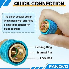 R1234yf to R134a Quick Coupler Adapter Kit with Valve Core Tool – Safe & Durable