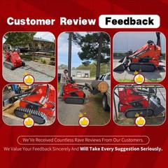 HUAYEE Free Shiping Crawler Mini Skid Steer Loader with EPA 23HP Engine in USA