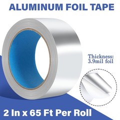 Aluminum Foil Tape 2-8 inch x 65ft 3.9Mil Heavy Duty HVAC TapeInsulation Adhesiv