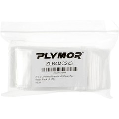 2″ x 3″ (Case of 1,000), 4 Mil Heavy Duty Plastic Reclosable Zipper Bags