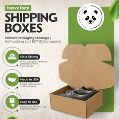 (Large Size) Blank Shipping and Replacement Shoe Box – 14.625″ X 9.50″ X 5.125″