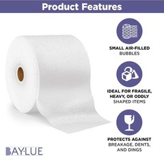 Large Heavy Duty Air Bubble Cushioning Wrap Rolls with Dispenser Carton for