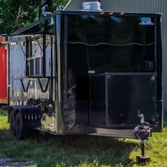 Fast Food Truck Mobile Kiosk Coffee Trailer Taco Concession Food Trailer