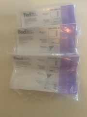 3 Fed EX Shipping Pouches 50 in each Bag-6×10 inches totaling 150