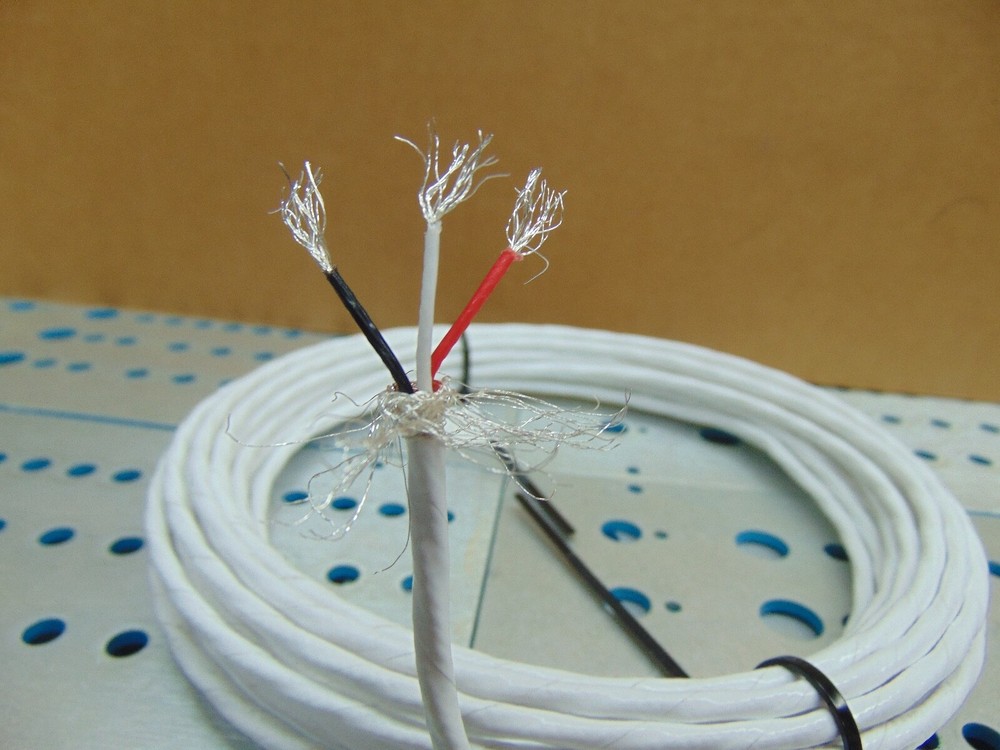 10 feet 22 AWG Shielded 3 Twisted Silver Plated PTFE Teflon Wire SPC