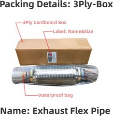 SUISFLXGRO Stainless Steel Exhaust Flex Pipe – 2.5X6X10 Clamps