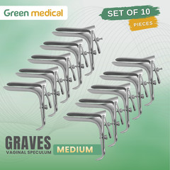 Graves Vaginal Speculum Medium OB/Gynecology Stainless Steel German Grade