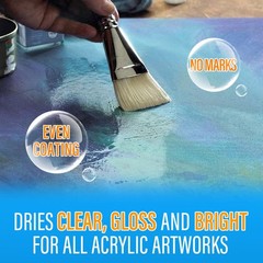 MCTRHG Gloss Varnish for Acrylic Painting, Artist’s Varnish,