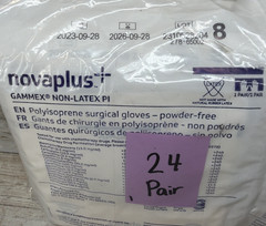 Gammex Non-Latex PI Surgical Gloves Sterile *24 PAIR* Size: 8 *Exp: 9/26*