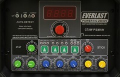 PowerTIG 200DV GTAW-P 110/220v 200AMP ACDC TIG STICK PULSE WELDER EVERLAST