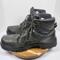 Georgia Boot Work Boot Mens 14 Black Good GB00130 Ergo-Fit Safety Toe Leather