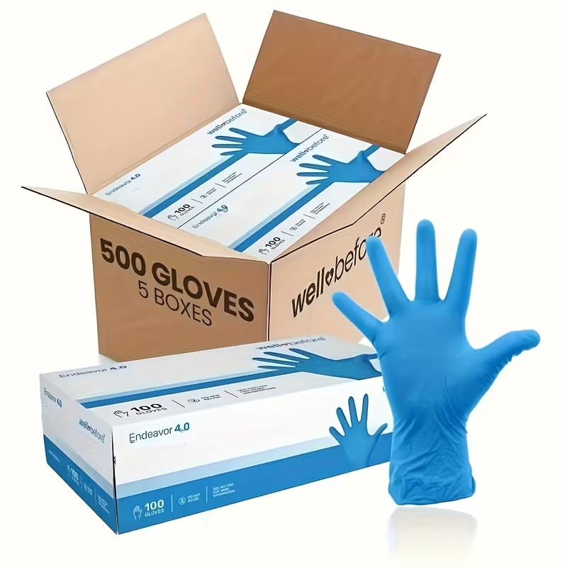 Large Size 500pcs Anti-Slip Nitrile Gloves, Suitable for Aquarium Cleaning