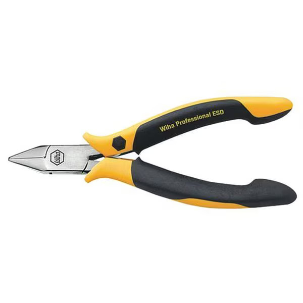 Wiha 4 1/2 in Precision Diagonal Cutting Plier Semiflush Cut Uninsulated 32702