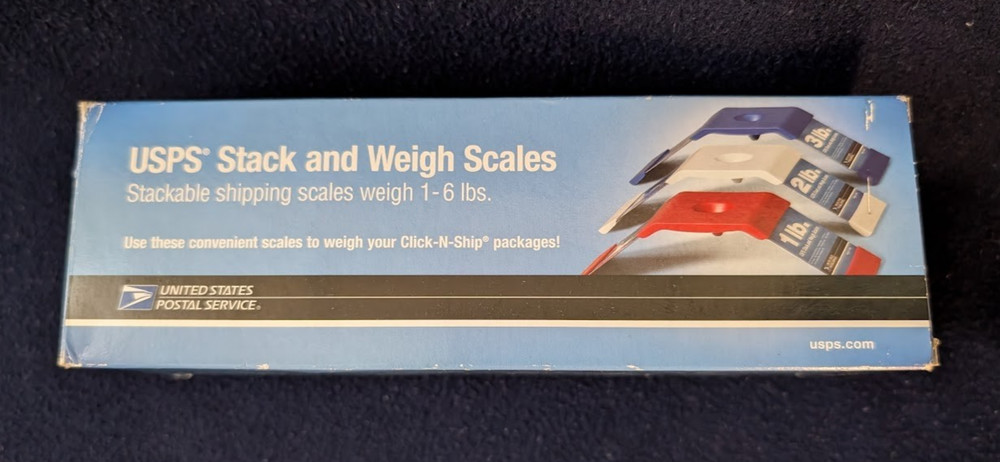 USPS Stack and Weigh Scales Stackable shipping scales weigh 1-6 pounds.