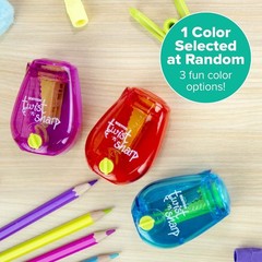 Bostitch Office Pencil Sharpener, Manual, One Assorted Color, Twist-N-Sharp, Kid