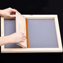 4 PCS Screen Printing Frames 110 Mesh 9×5.1 10.6×6.7 12.2×8.2 14×10 Inch