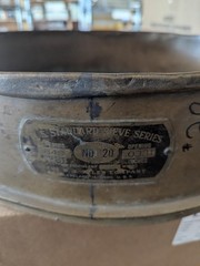 18″ USA Standard Testing Sieve Brass, Size No. 40,10,4,1/2