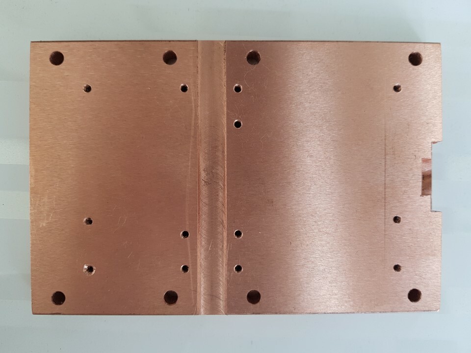 Copper plate 150х100х10mm size LDMOS PA amplifier