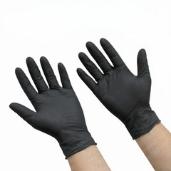 Black Disposable Nitrile Medical Exam Gloves 3 Mil X-Large, 1000 Gloves
