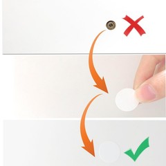 580 Pieces Self-Adhesive Screw Hole Stickers PVC Cover Caps Dustproof for Woo…