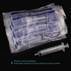 10 Pack 10ml Sterile Luer Slip Tip Syringes for Precise Measurements and Feeding