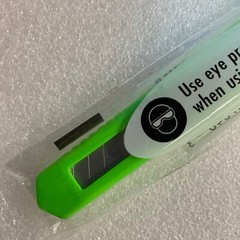 13 Point Snap Off Utility Knife With Pocket Clip Green