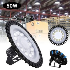 2Pack 50W 50 Watt UFO LED High Bay Light Commercial Bay Lighting Garage Lamp