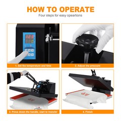 16″x24″ Digital Clamshell Heat Press Transfer T-Shirt Sublimation Press Machine