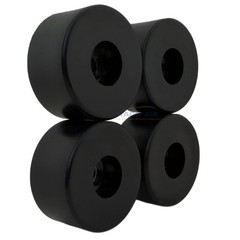 4 PC Pack 1.5″ x 3/4″ Round Air Compressor Rubber Feet / Foot Vibration Pad Set
