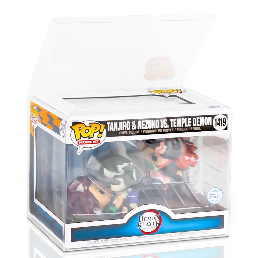 Baskiss 2 Pack Protector Case for Funko Pop Moments, Ultra Thick 0.5mm Clear …