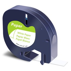 2PK 91330 White Paper Refills for DYMO LetraTag LT100T/100H Label Tape 1/2″x13′
