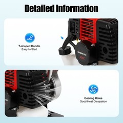 2.3HP 2-Stroke Gasoline Water Pump High-Pressure Irrigation Transfer Pump 1.5in