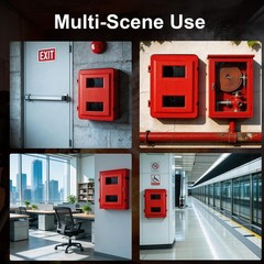 20lb RED FIRE EXTINGUISHER CABINET INDOOR/OUTDOOR “FREE SHIPPING” NEW